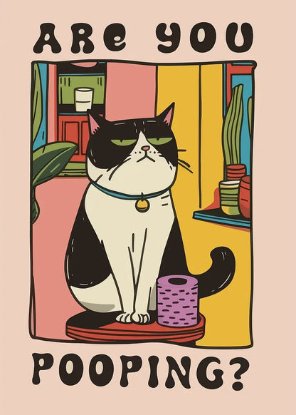 Wash Paws Cat Canvas Print