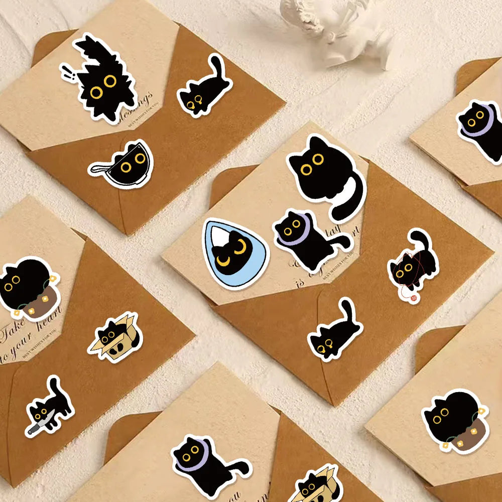 Black Cat Stickers