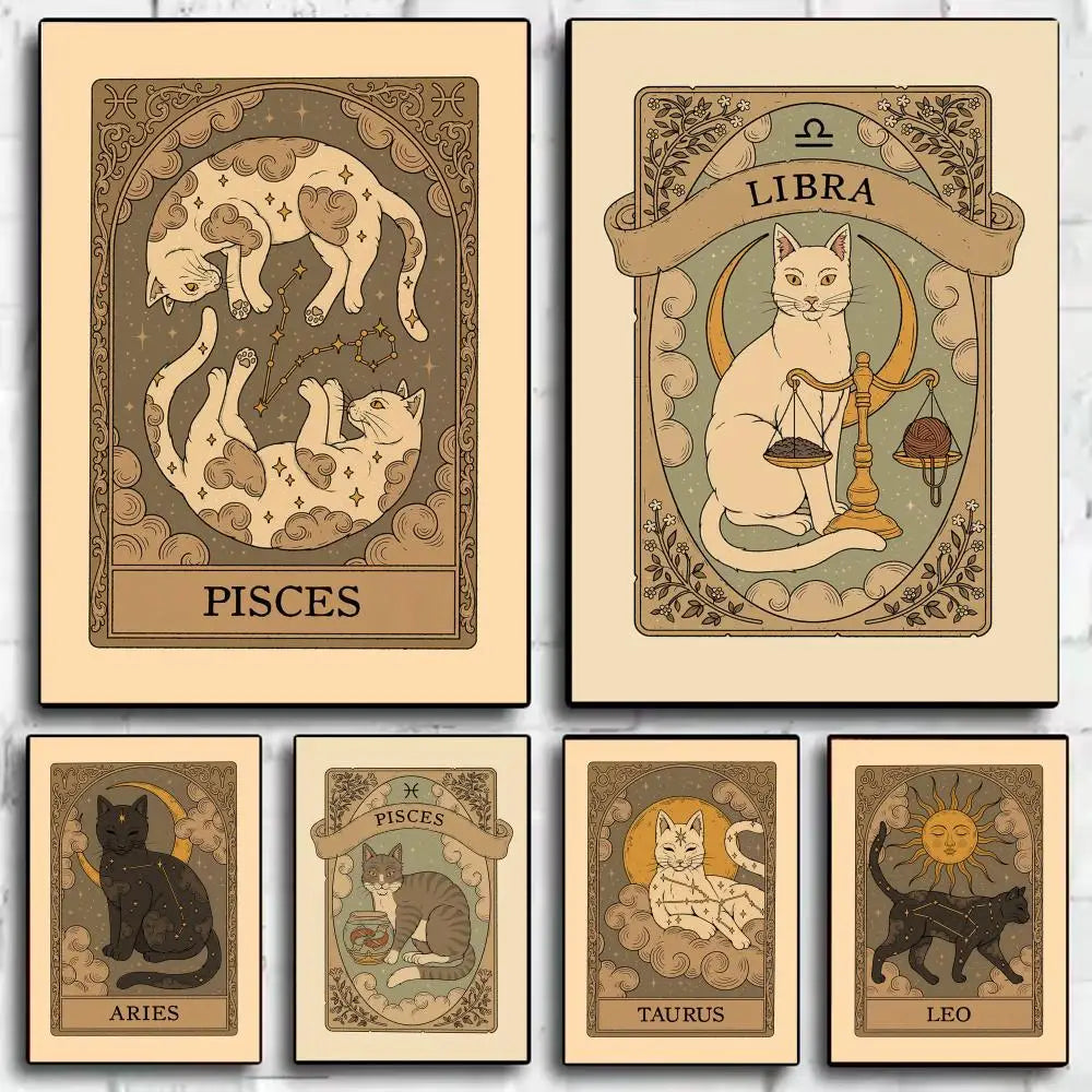 Cat Zodiac Posters