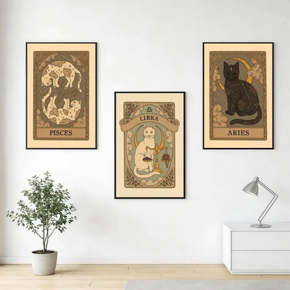 Cat Zodiac Posters